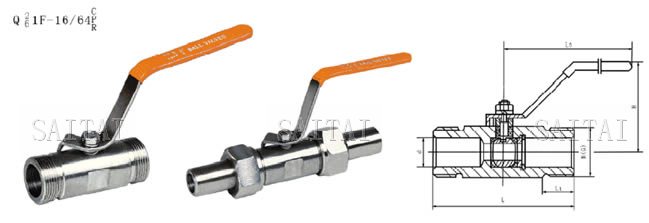 外螺纹球阀•对焊球阀Q2/61F-16/64 C/P/R
