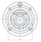 H74X、H74H型对夹圆片式止回阀外形尺寸图2